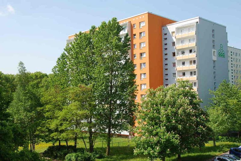 Im Grünen gelegene 1-Raum-Wohnung mit Balkon
